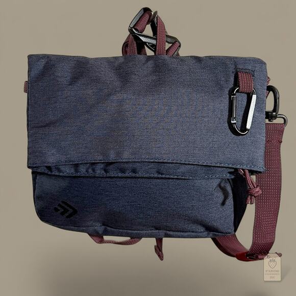Outdoor Products Handbags - Outdoor Products Eco Crossbody Bag | Blue & Maroon | Recycled Bottle Gear